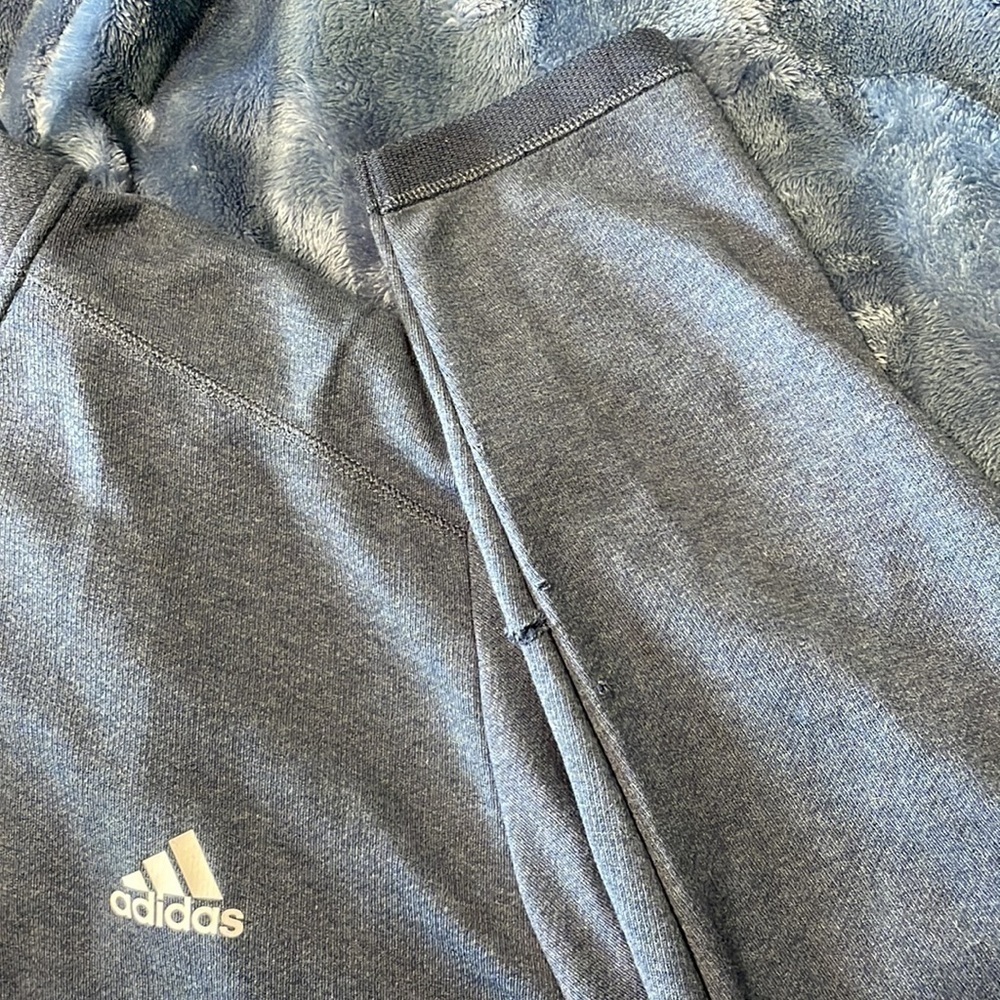 Adidas Men's 2XL 3-Stripes 1/4 Zip Pullover Blue NWT - Picture 10 of 11